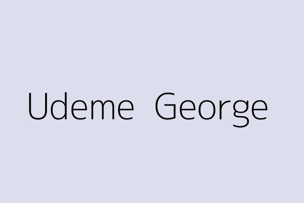 Udeme  George 